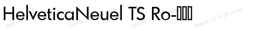 HelveticaNeuel TS Ro字体转换